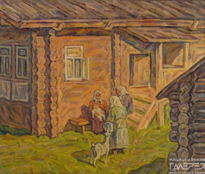 &laquoУ крыльца&raquo художник: Куликова Александра Александровна