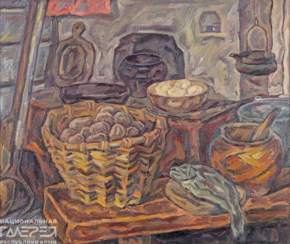&laquoНатюрморт с картошкой. На кухне с картошкой&raquo художник: Куликова Александра Александровна
