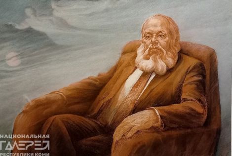 &laquoКоми поэт Н. Щукин&raquo художник: Борисевич Евгений Петрович