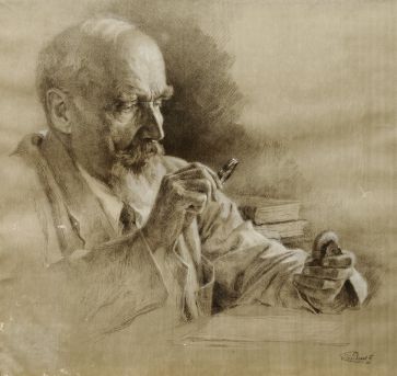 «Портрет А.А. Чернова, Героя Социалистического труда, доктора геологических наук, профессора, заслуженного деятеля науки. » художник: Бендель Петр Эмильевич