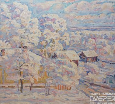&laquoЗимнее солнце&raquo художник: Куликов Вячеслав Михайлович