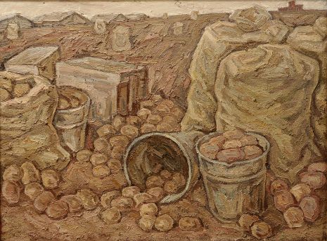 «Уборка картофеля» художник: Куликова Александра Александровна