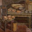 &laquo;Натюрморт с шаньгами&raquo; художник: Куликова Александра Александровна;