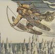 «Йиркап и его волшебные лыжи» художник: Мошев Аркадий Васильевич;