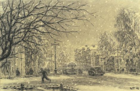 «Зимой в Сыктывкаре» художник: Поляков Валентин Викторович
