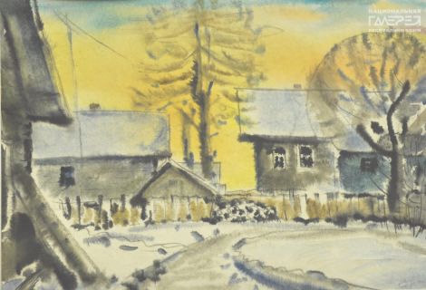 «Морозный вечер» художник: Залитко Виктор Григорьевич