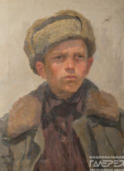 &laquoМолодой колхозник&raquo художник: Кудяшев Григорий Васильевич