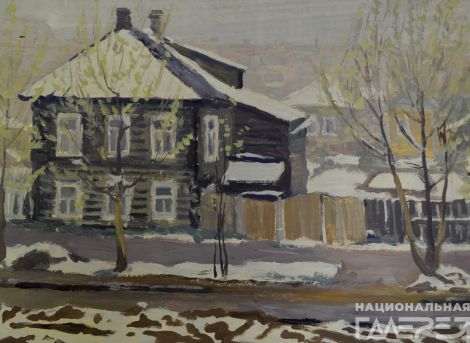 &laquoУлица в Сыктывкаре&raquo художник: Кудяшев Григорий Васильевич