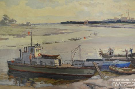 &laquoРыбаки в Заречье&raquo художник: Кудяшев Григорий Васильевич